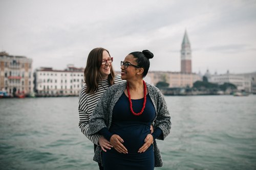 Venice babymoon photoshoot at Dorsoduro